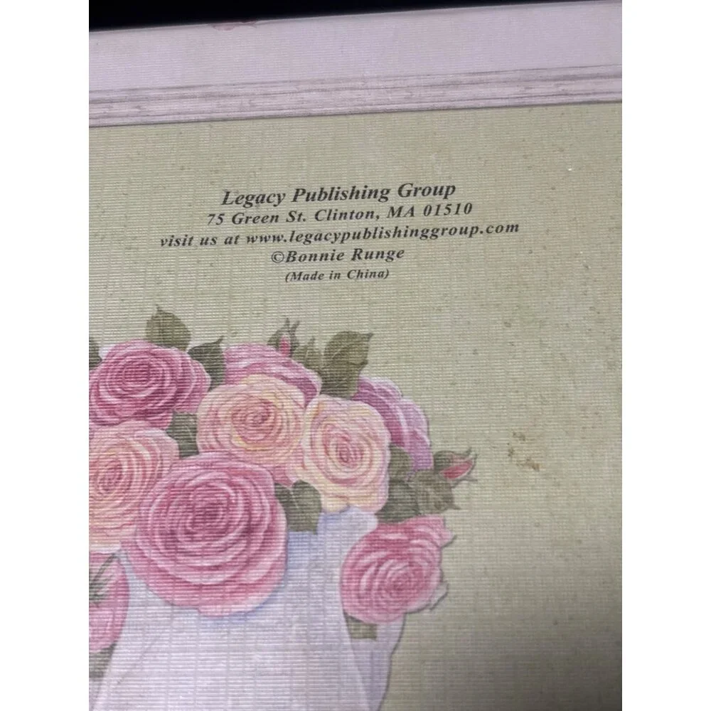 Legacy Publishing Bonnie Runge Art Work Floral Storage Boxes Set Of 2
